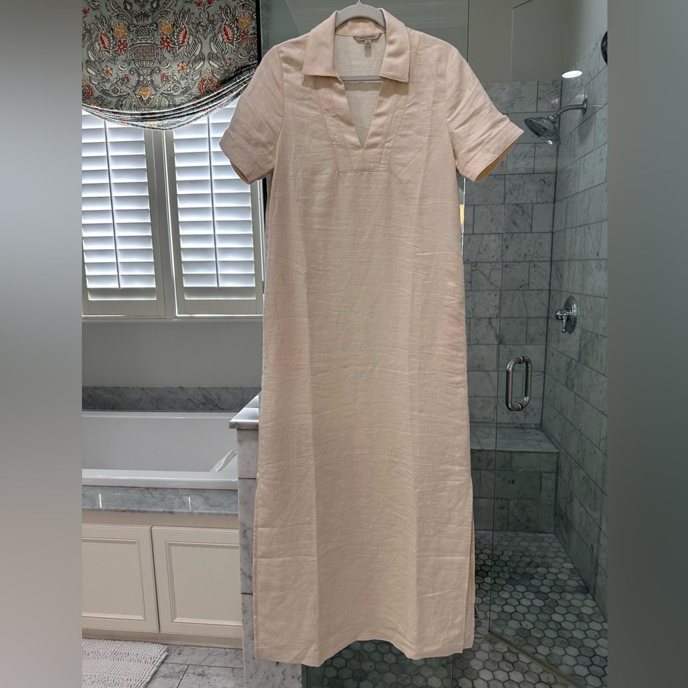 Banana Republic Cruz Linen Maxi Dress